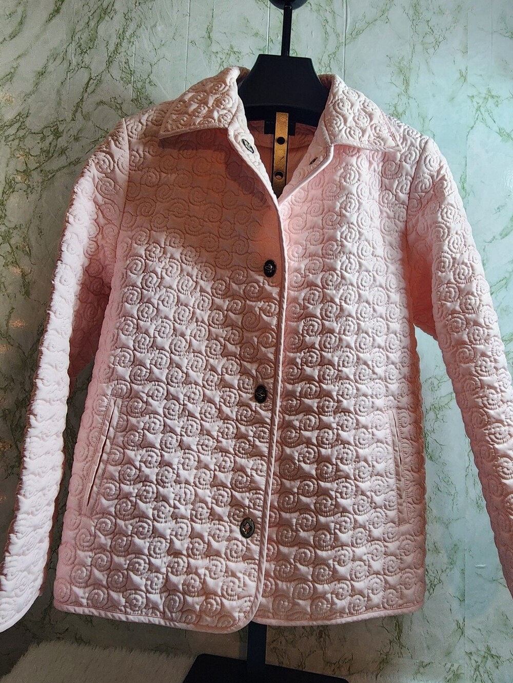 Gallery Light Pink Quilted Jacket